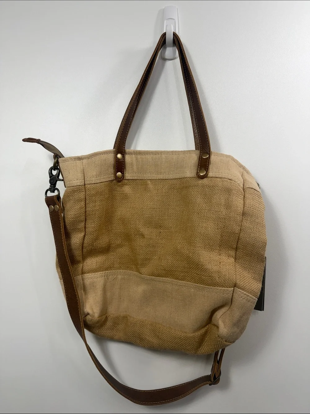 Myra Bag sustainable organic jute bag.NWT.